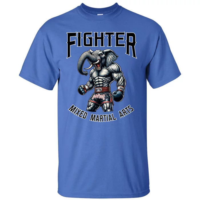 Fighter Mixed Martial Arts Elephant Gift Tall T-Shirt