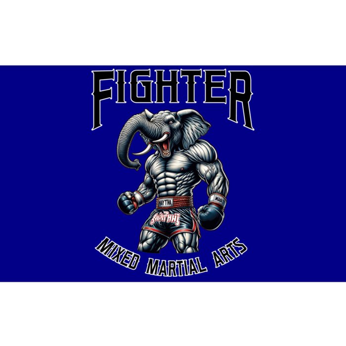 Fighter Mixed Martial Arts Elephant Gift Bumper Sticker