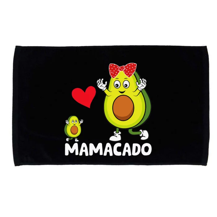 Funny Mama Mom Avocado Mamacado Mothers Day Microfiber Hand Towel