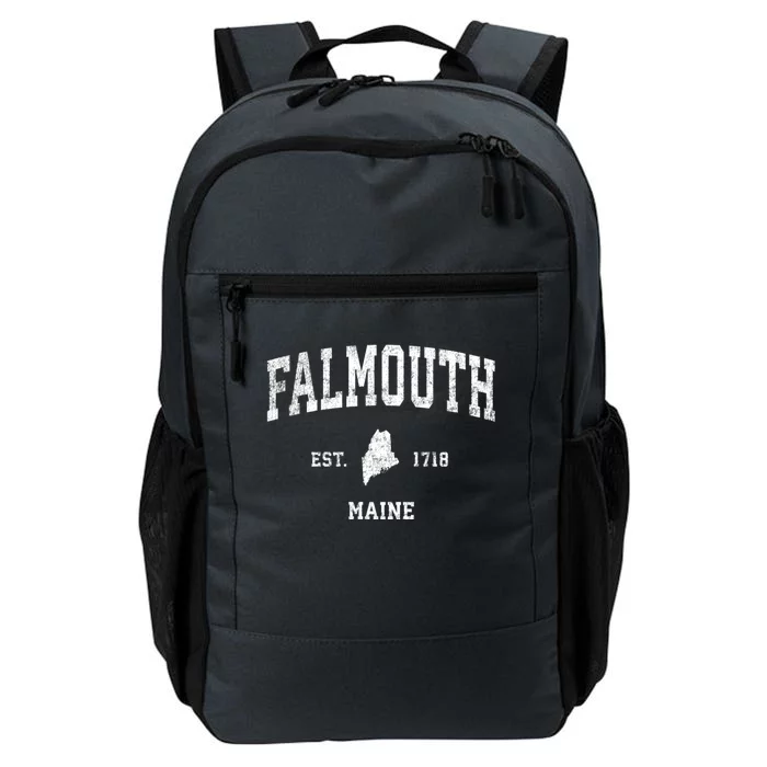 Falmouth Maine Me Vintage Sports Daily Commute Backpack