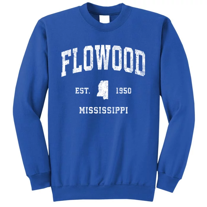 Flowood Mississippi Ms Vintage Athletic Sports Tall Sweatshirt