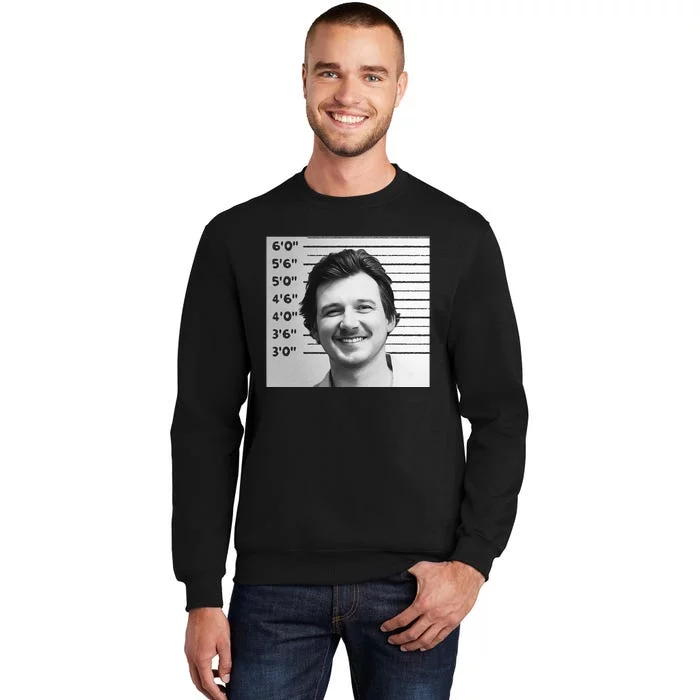 Funny Morgn Mugshot Tall Sweatshirt