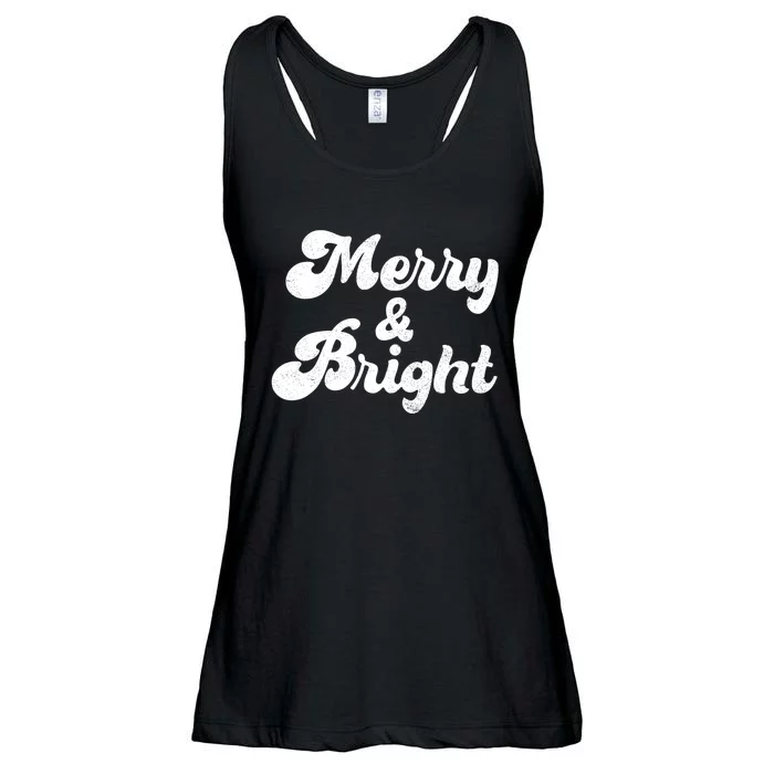 Family Matching Merry And Bright Christmas Top Ladies Essential Flowy Tank