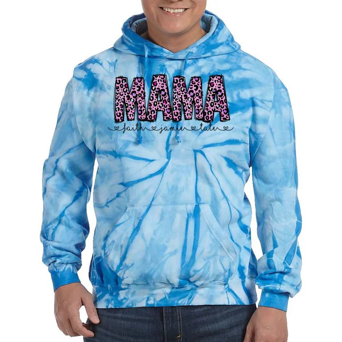 Floral Mama MotherS Day Gift Tie Dye Hoodie