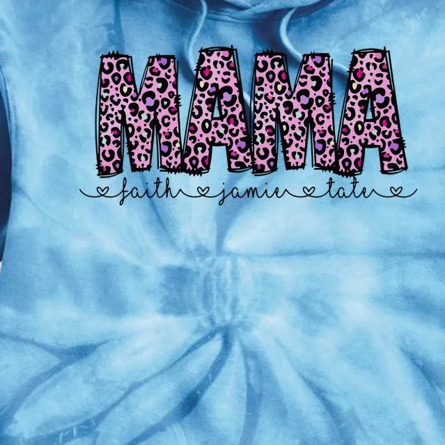 Floral Mama MotherS Day Gift Tie Dye Hoodie