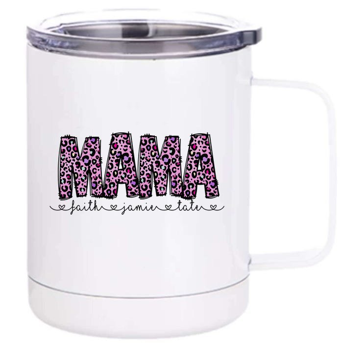 Floral Mama MotherS Day Gift Front & Back 12oz Stainless Steel Tumbler Cup