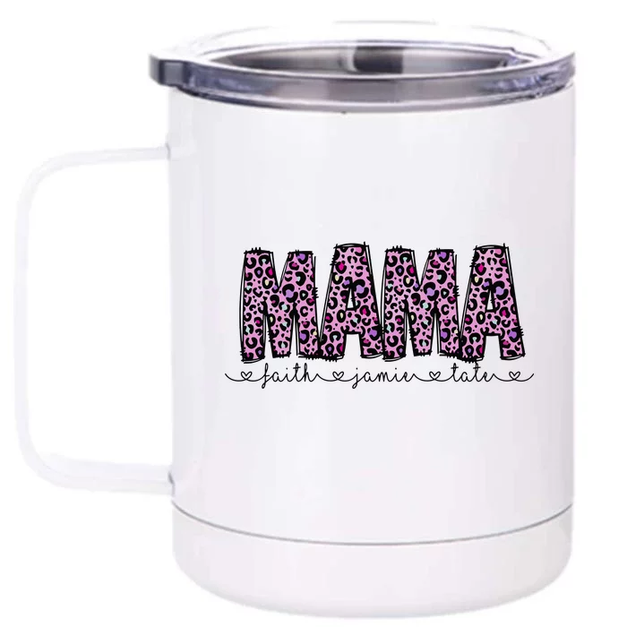 Floral Mama MotherS Day Gift Front & Back 12oz Stainless Steel Tumbler Cup