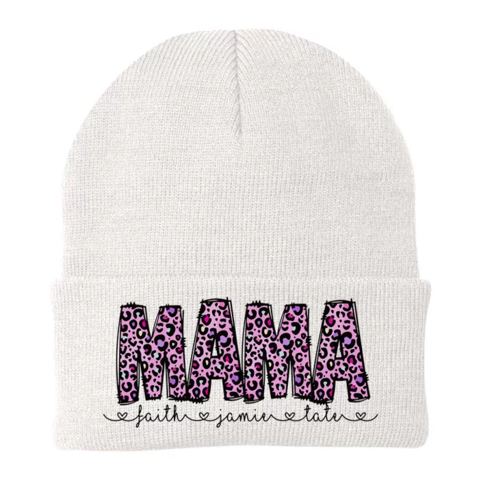 Floral Mama MotherS Day Gift Knit Cap Winter Beanie