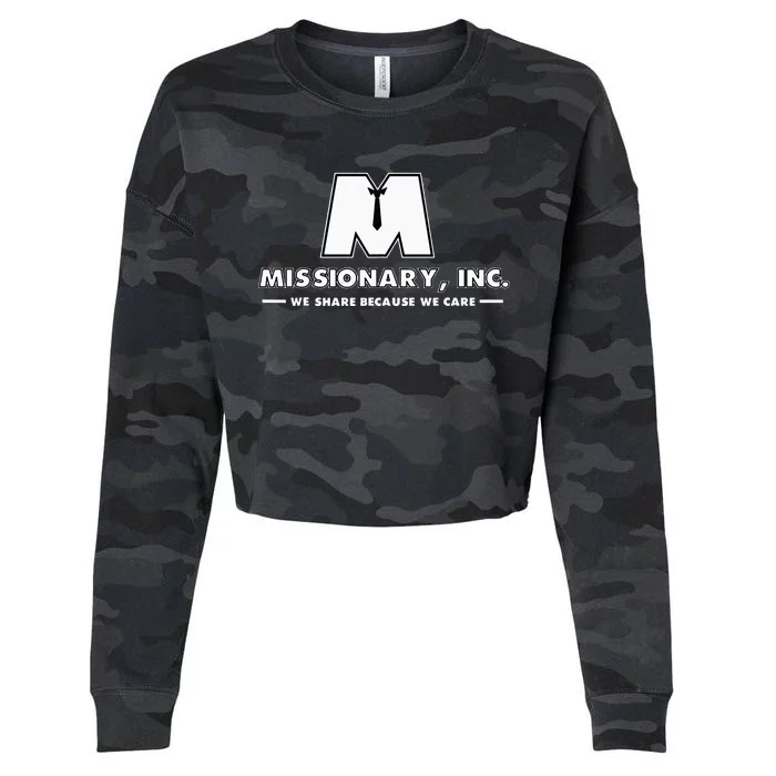 Funny Mormon Missionary Inc Cropped Pullover Crew