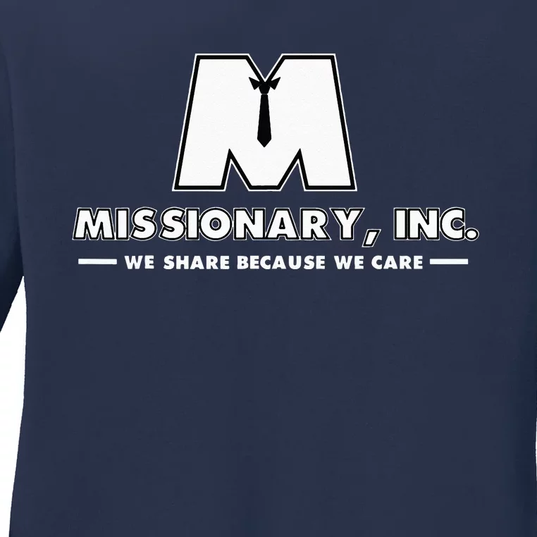 Funny Mormon Missionary Inc Ladies Long Sleeve Shirt