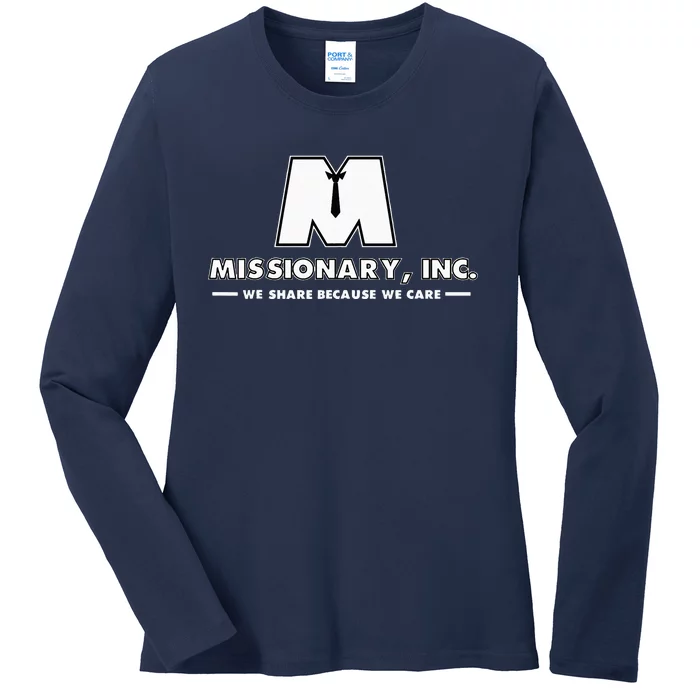 Funny Mormon Missionary Inc Ladies Long Sleeve Shirt