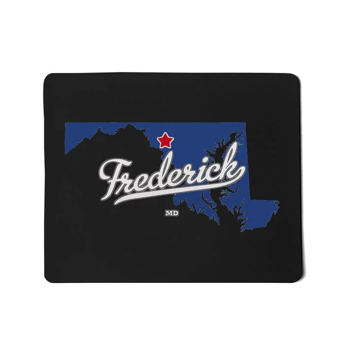 Frederick Maryland MD Map Mousepad