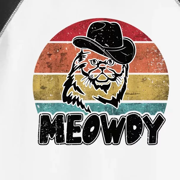 Funny Meowdy Meow & Howdy Mashup Country Music Cat Meme Fun Toddler Fine Jersey T-Shirt