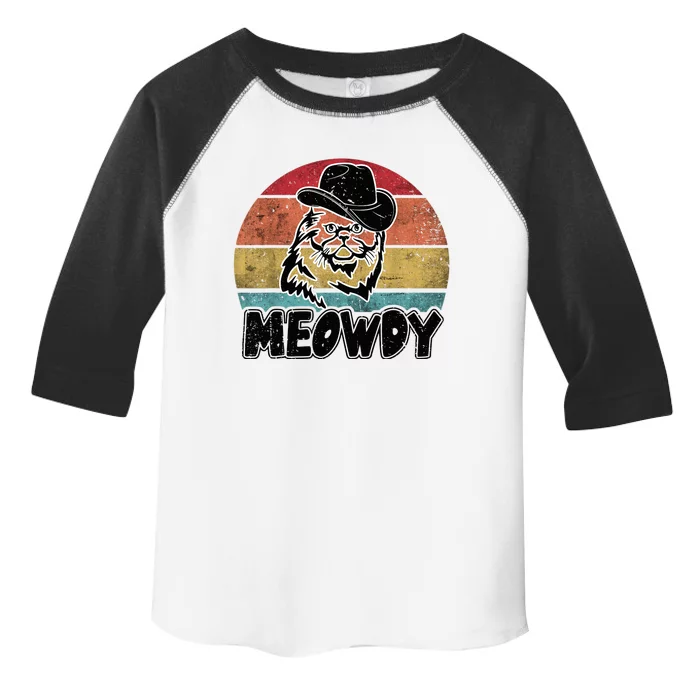 Funny Meowdy Meow & Howdy Mashup Country Music Cat Meme Fun Toddler Fine Jersey T-Shirt