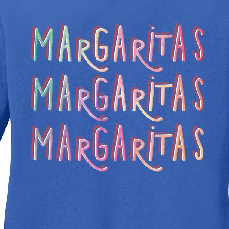 Funny Midnight Margaritas Tequila For Cinco De Mayo Ing Gift Ladies Long Sleeve Shirt