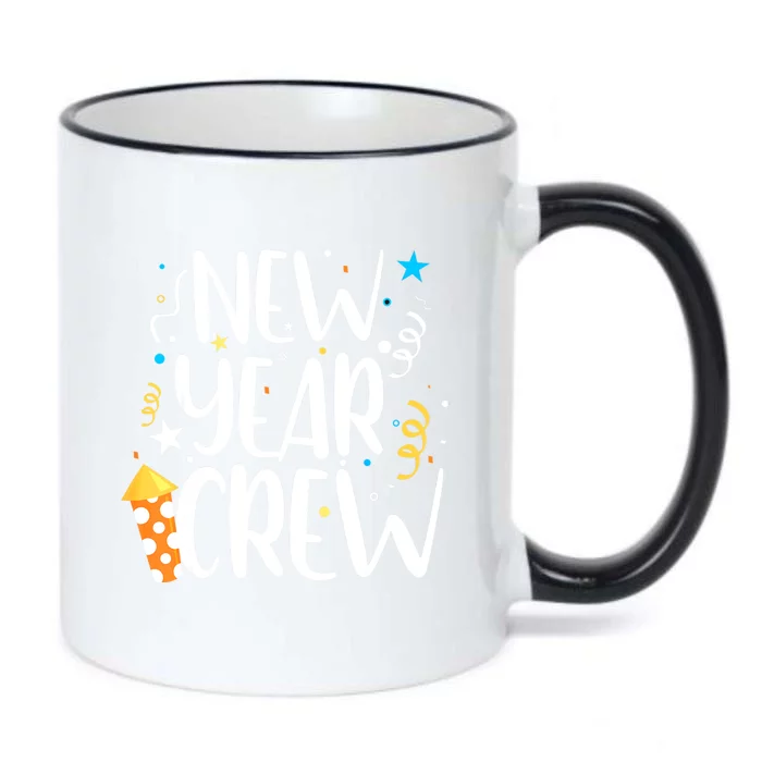 Family Matching New Years Crew New Year Celebration Party Black Color Changing Mug