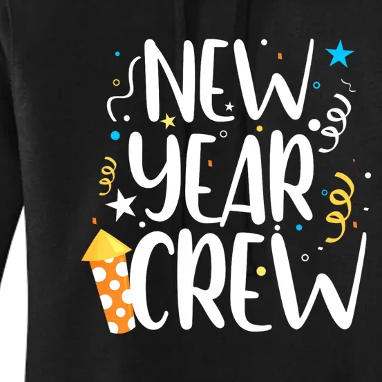 Family Matching New Years Crew New Year Celebration Party Women's Pullover Hoodie