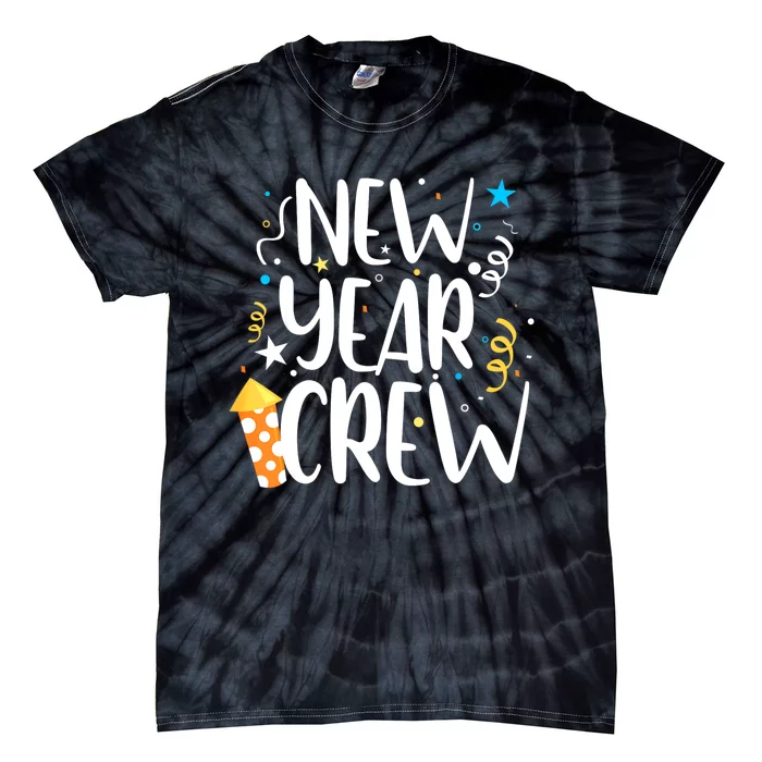 Family Matching New Years Crew New Year Celebration Party Tie-Dye T-Shirt