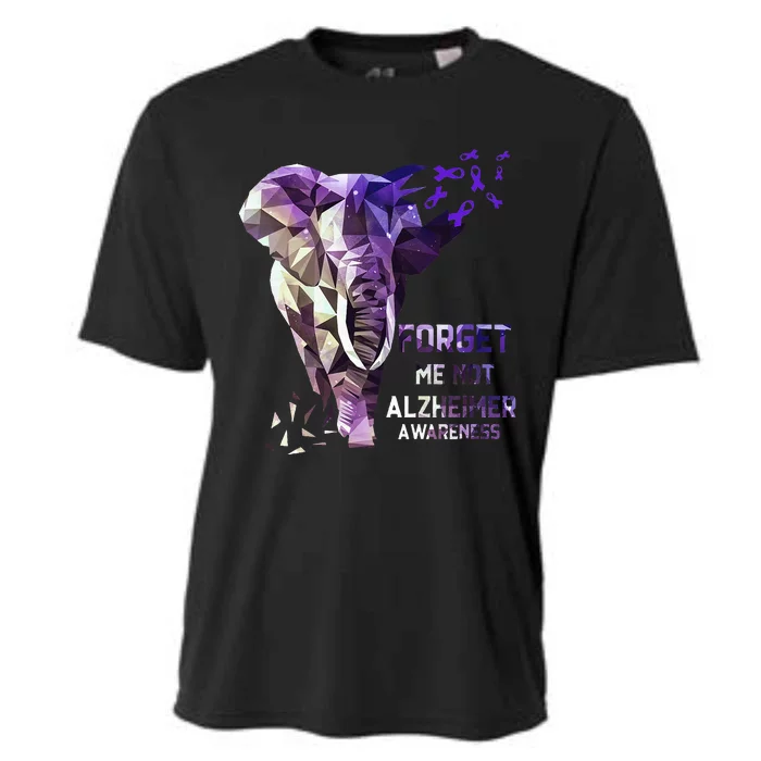 Forget Me Not Alzheimer Awareness Cooling Performance Crew T-Shirt