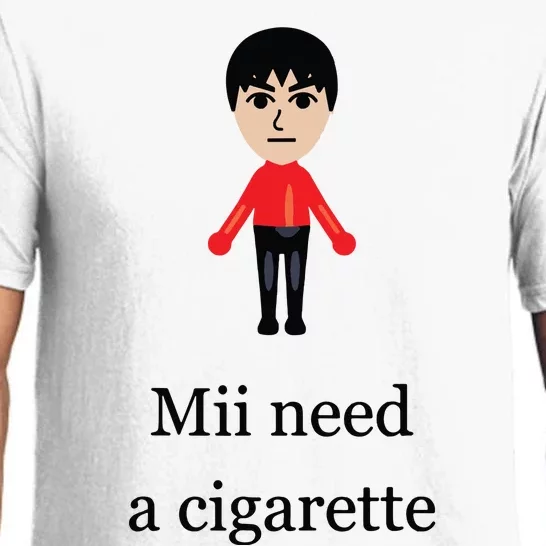 Funny Mii Need A Cigarette Pajama Set