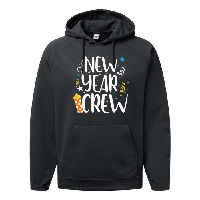 Family Matching New Years Crew New Year Celebration Party Performance Fleece Hoodie