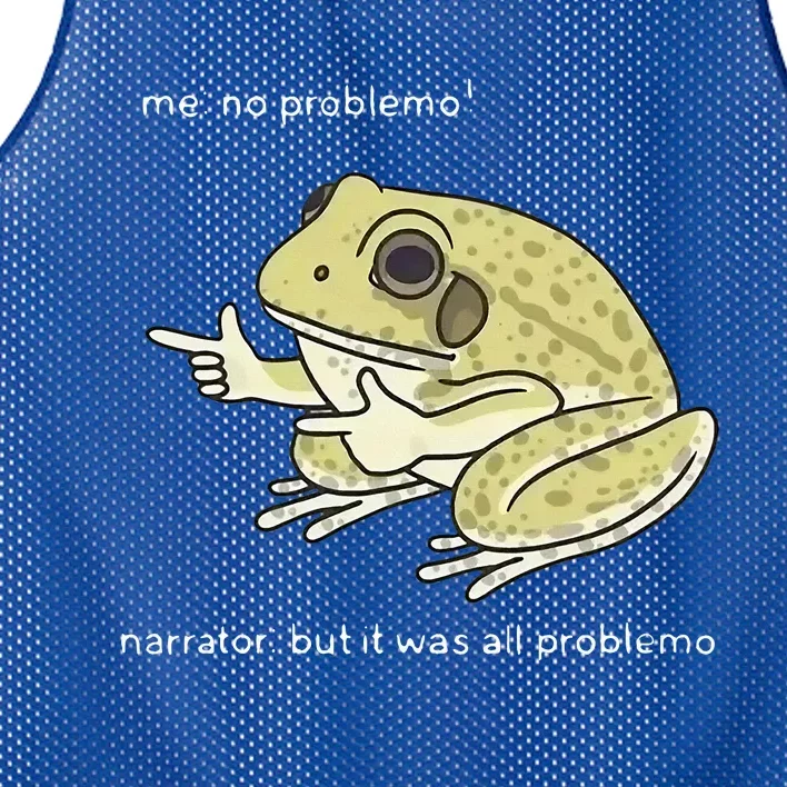 Frog Me No Problemo Narrator But It Was All Problemo Mesh Reversible Basketball Jersey Tank