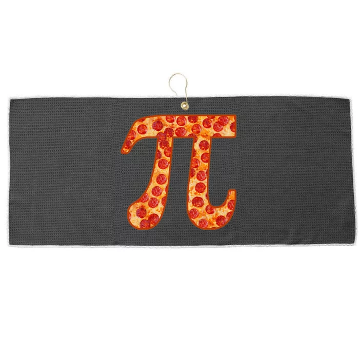 Funny Mathematics National Pi Day Pepperoni Pizza Large Microfiber Waffle Golf Towel