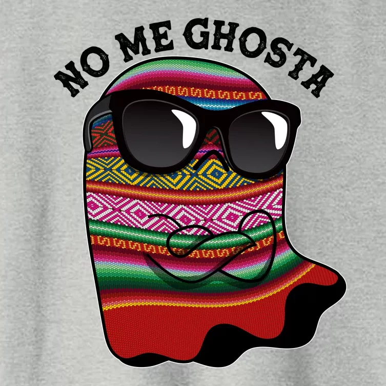 Funny Mexican No Me Ghosta Halloween Ghost Women's Crop Top Tee