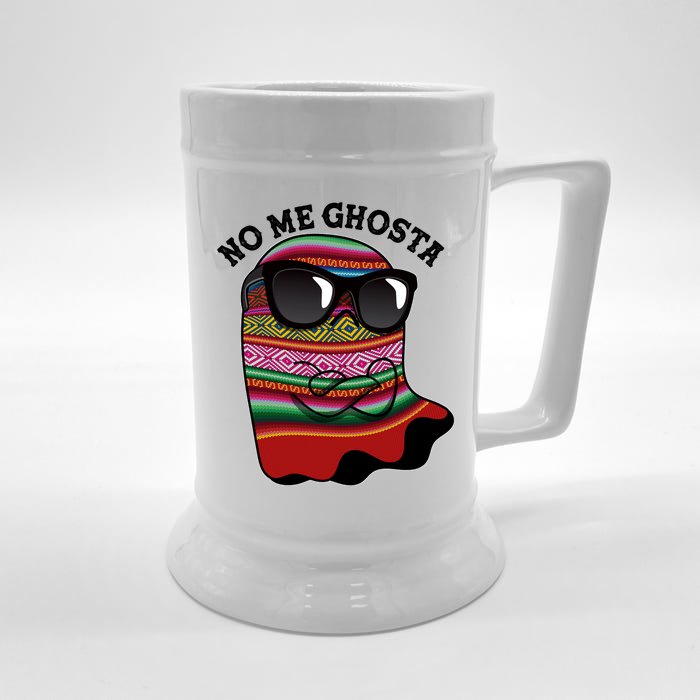 Funny Mexican No Me Ghosta Halloween Ghost Front & Back Beer Stein