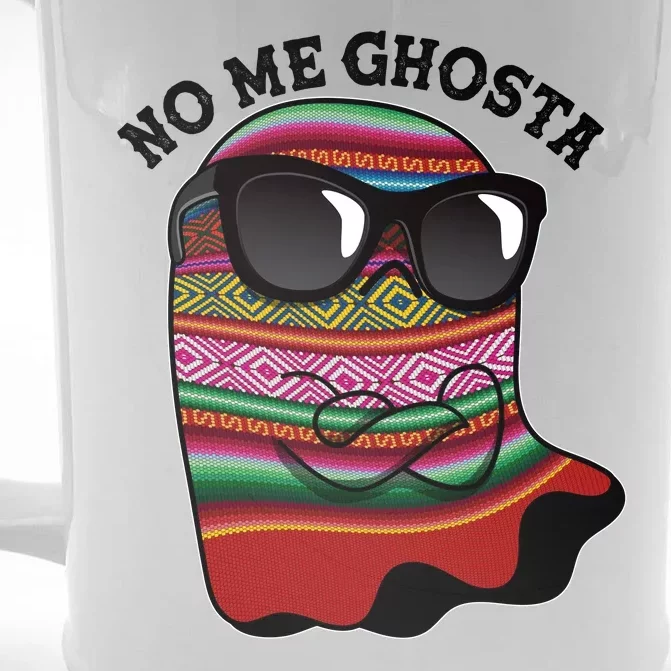 Funny Mexican No Me Ghosta Halloween Ghost Front & Back Beer Stein