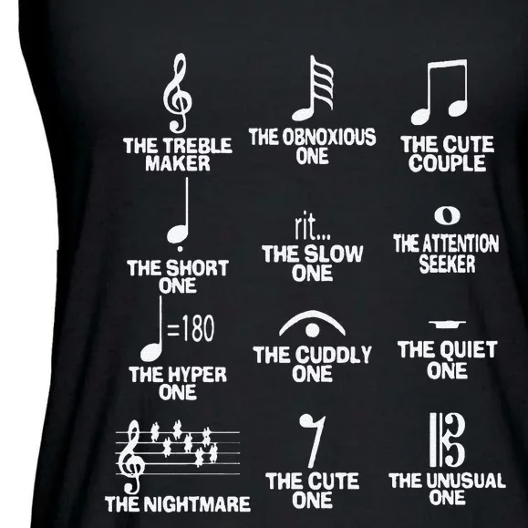 Funny Musical Notes Symbol Definition Humor Cute Christmas Gift Music Teacher Ladies Essential Flowy Tank