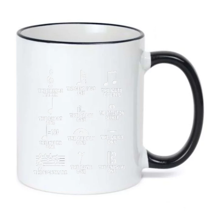 Funny Musical Notes Symbol Definition Humor Cute Christmas Gift Music Teacher Black Color Changing Mug