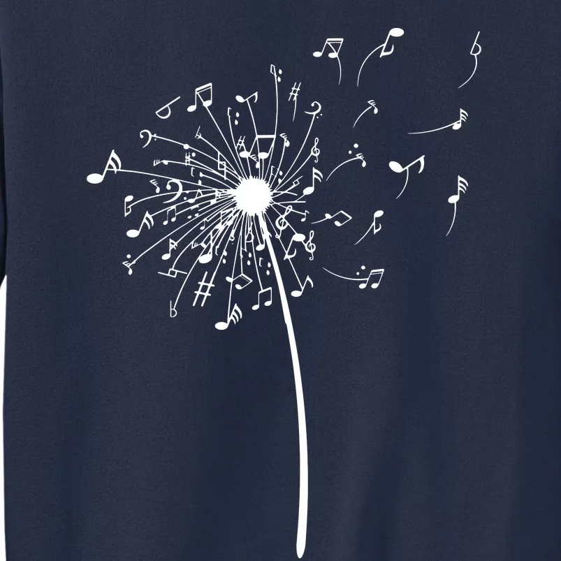 Funny Music Notes Gift For Men Women Cool Dandelion Flower Sweatshirt