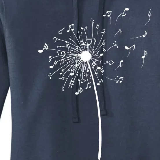 Funny Music Notes Gift For Men Women Cool Dandelion Flower Women's Pullover Hoodie