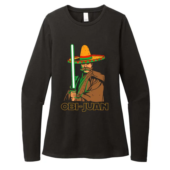 Funny Mexican Obi Juan Movie Parody Nerd Cinco De Mayo Gift Womens CVC Long Sleeve Shirt