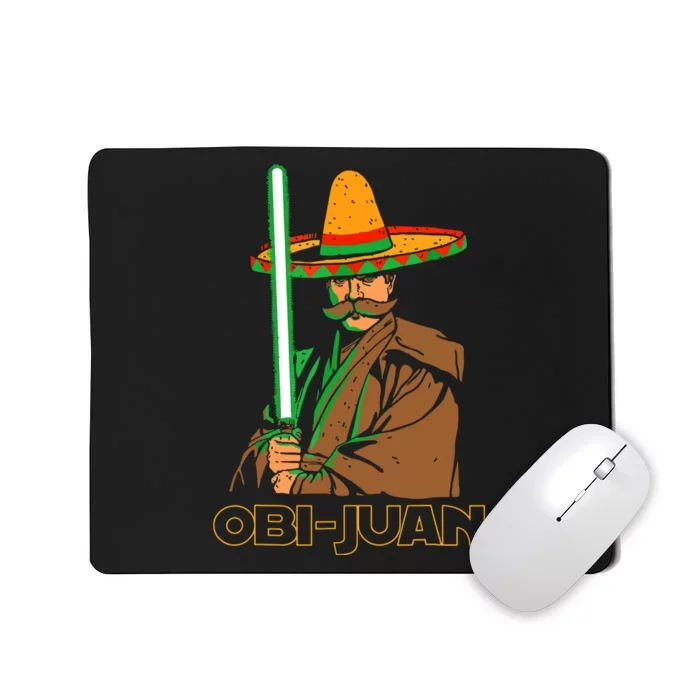 Funny Mexican Obi Juan Movie Parody Nerd Cinco De Mayo Gift Mousepad