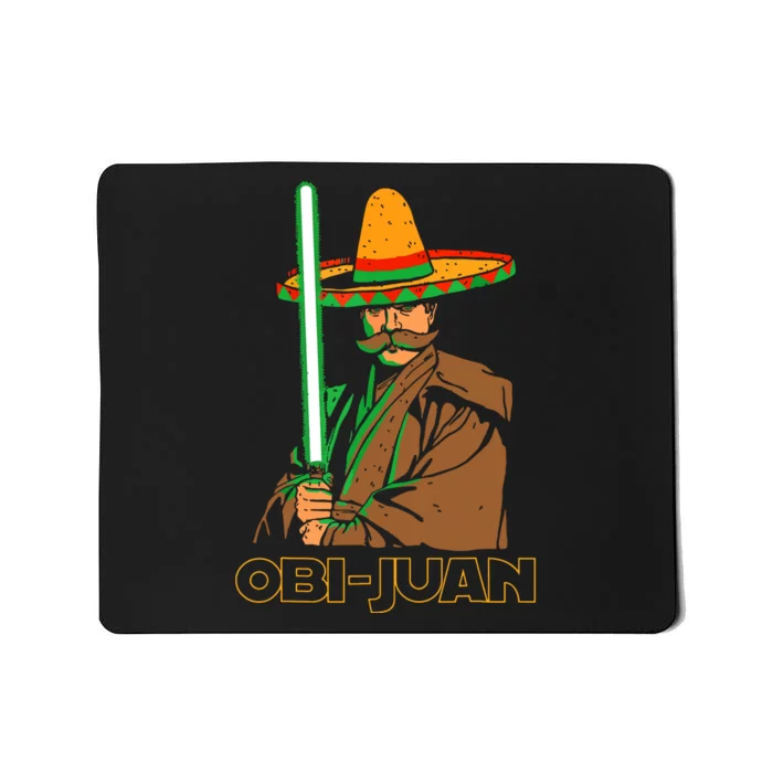 Funny Mexican Obi Juan Movie Parody Nerd Cinco De Mayo Gift Mousepad