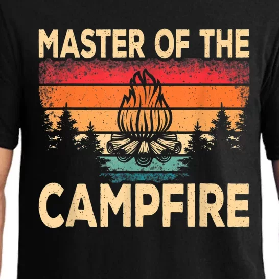 Funny Master Of The Campfire Camper Outdoorlife Camping Pajama Set