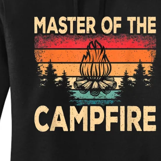 Funny Master Of The Campfire Camper Outdoorlife Camping Women's Pullover Hoodie