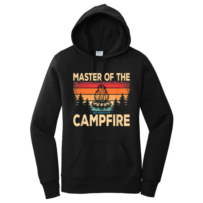 Funny Master Of The Campfire Camper Outdoorlife Camping Women's Pullover Hoodie