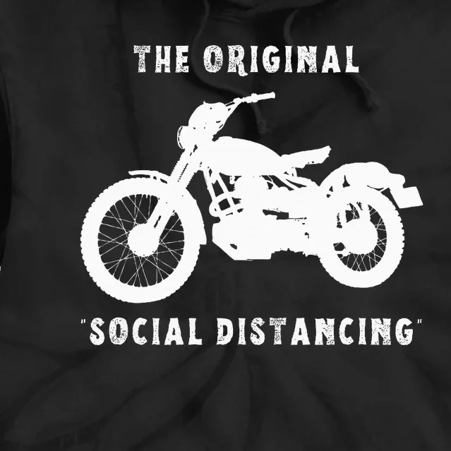 Funny Motorcycle Original Social Distancing Tie Dye Hoodie