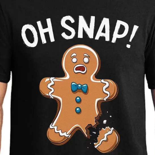 Funnygingerbread Man Oh Snap Christmas Pajama Set