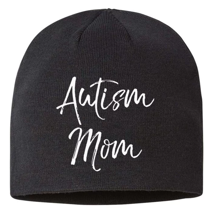 funny Mom of Boys Autism Gift Idea for Mother's Day 8 1/2in Sustainable Knit Beanie