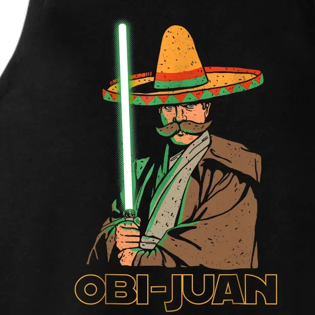 Funny Mexican Obi Juan Movie Parody Nerd Cinco De Mayo Gift Ladies Tri-Blend Wicking Tank