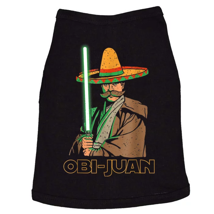 Funny Mexican Obi Juan Movie Parody Nerd Cinco De Mayo Gift Doggie Tank