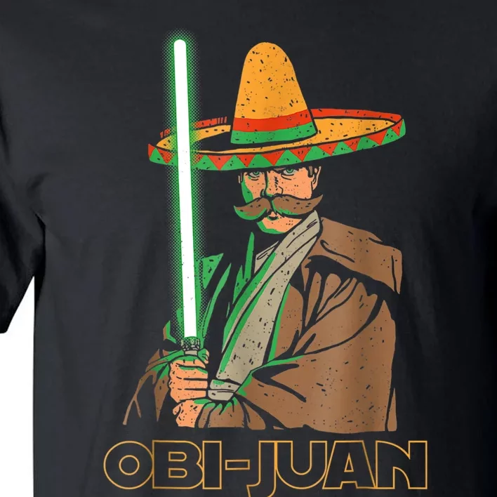 Funny Mexican Obi Juan Movie Parody Nerd Cinco De Mayo Gift Tall T-Shirt