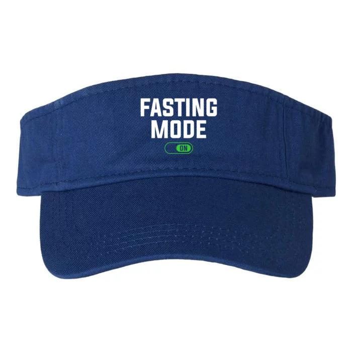 Fasting Mode On Weight Loss Workout Diet Gift Valucap Bio-Washed Visor