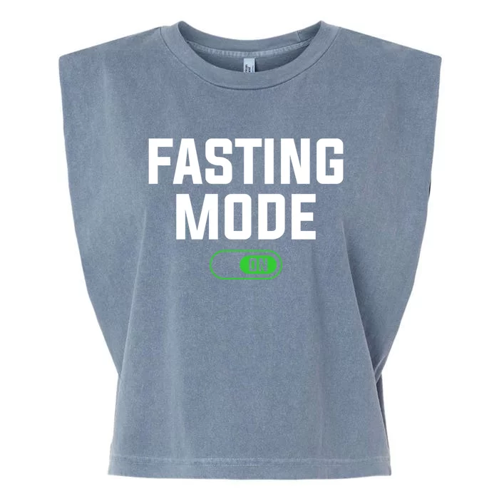 Fasting Mode On Weight Loss Workout Diet Gift Garment-Dyed Women's Muscle Tee