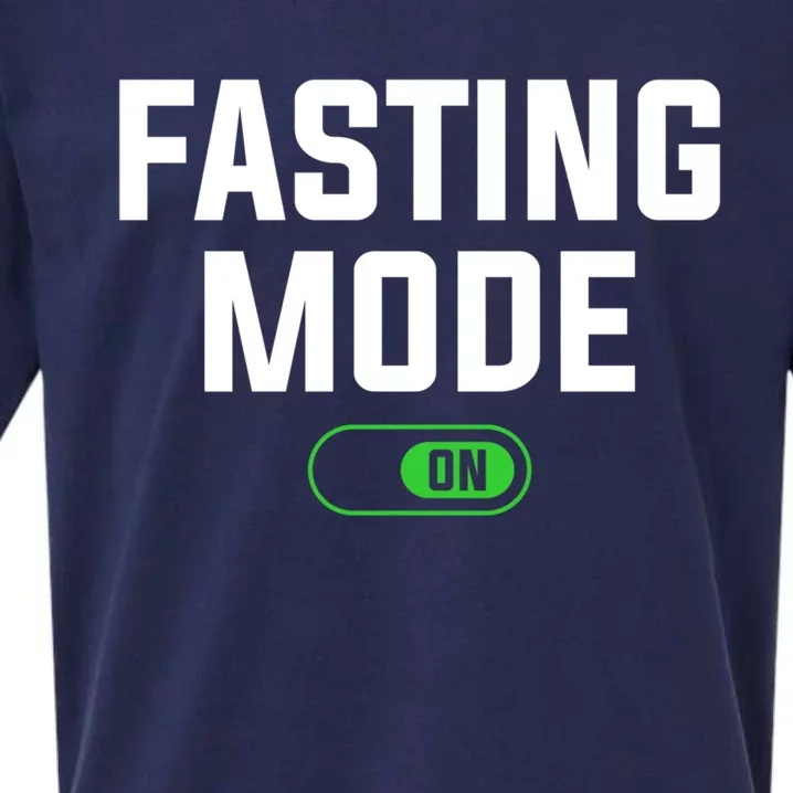 Fasting Mode On Weight Loss Workout Diet Gift Sueded Cloud Jersey T-Shirt