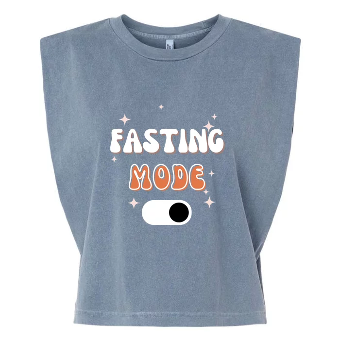 Fasting Mode On Ramadan MuBarak Gift Garment-Dyed Women's Muscle Tee